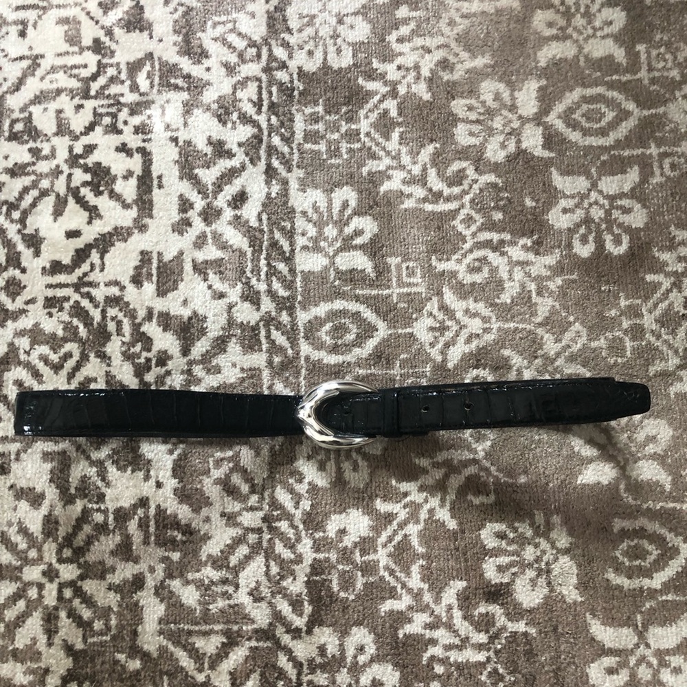 Crocodile belt w/Sterling buckle